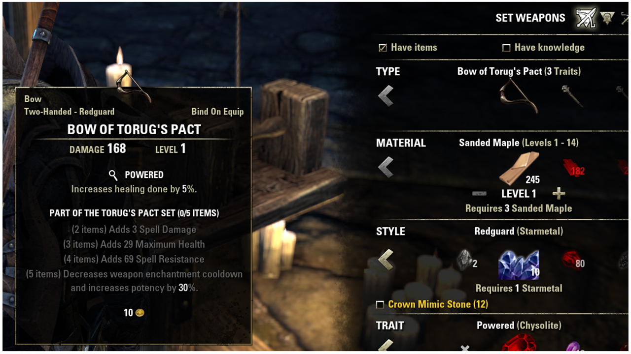 Eso Woodworking Guide Bows Shields Staves Sets And Fast Leveling Fextralife