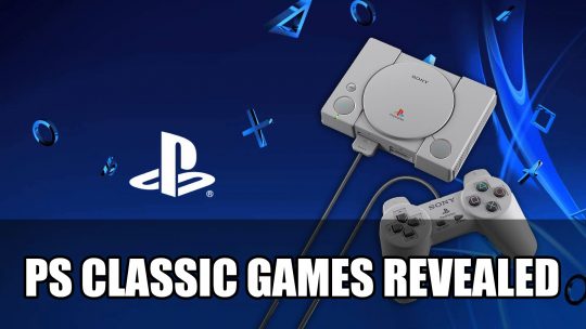 Sony Reveals PlayStation Classic Games