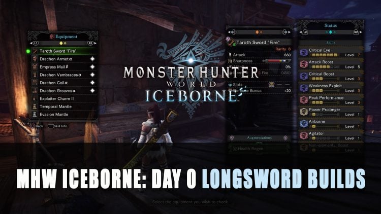 MHW Iceborne: Day 0 Longsword Builds
