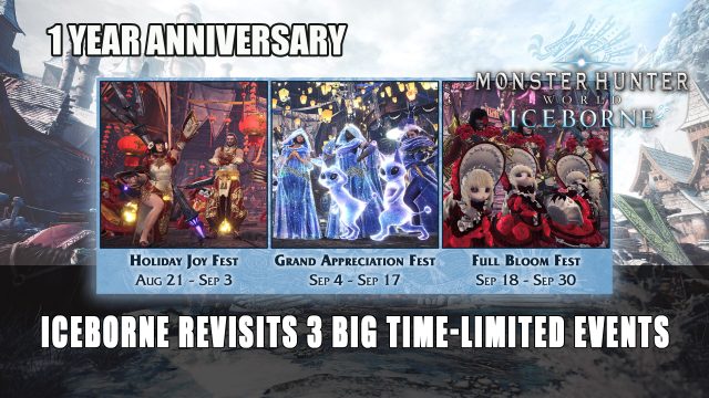 Monster Hunter World: Iceborne Revisits 3 Big Time-Limited Events