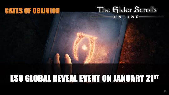 Elder Scrolls Online Global Reveal Event on January 21st