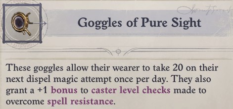 Goggles of Pure Sight Eldritch Archer Magus Pathfinder Wrath of the Righteous Build