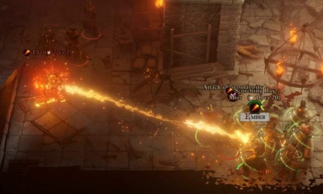 Scorching Ray Spell in Combat Ember Companion Build Pathfinder WotR