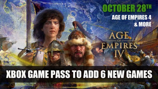 Xbox Game Pass to Add New Games Including Age of Empires 4 and More October 28th