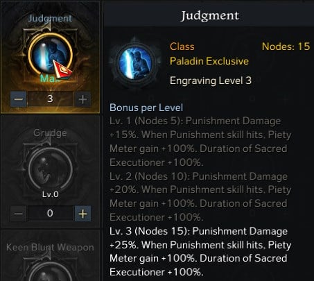 Lost Ark Paladin Advanced Class Guide Judgment Engraving and Playstyle