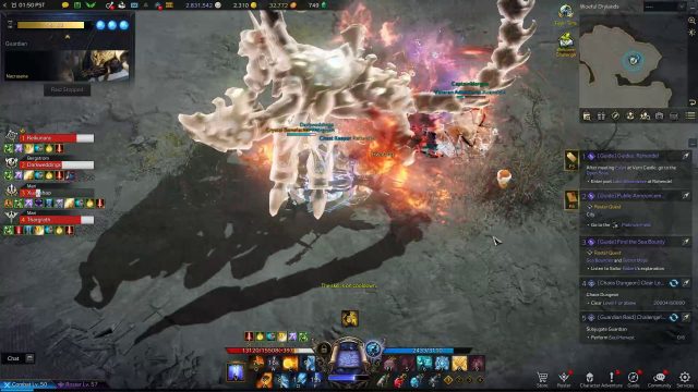 Nacrasena Lost Ark Boss Guide Charge Skill (Glowing White)