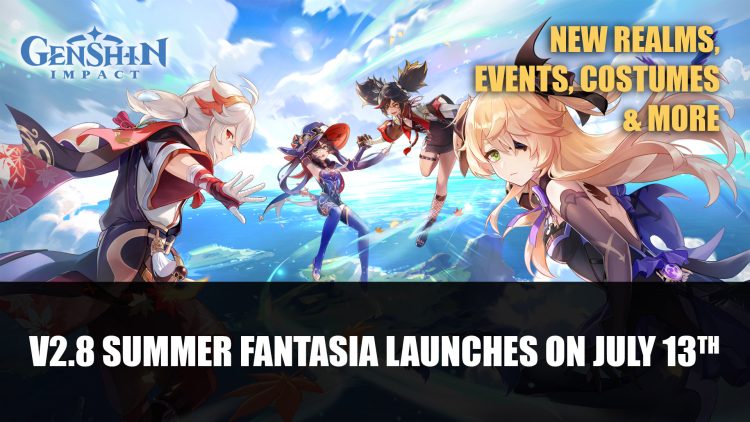 Genshin Impact Launches Version 2.8 Summer Fantasia on July 13th