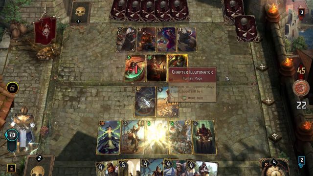 Gwent Rogue Mage Bulwark Deck in Combat