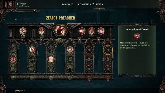 Zealot Preacher Class Guide - Invocation of Death Feat