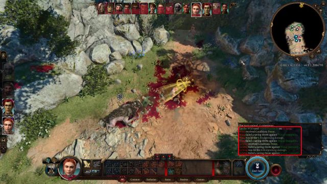 Baldur’s Gate 3 Wildheart Barbarian Build Guide - Primal Stampede Against Multiple Enemies