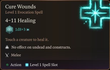 Cure Wounds Spell