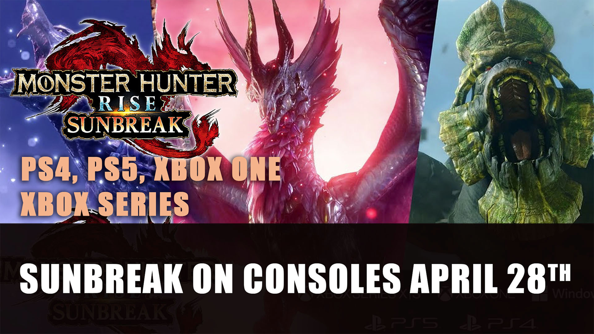 - Xbox Monster Hits and Expansion Series Sunbreak in PS5, One, PS4, Rise April X|S Hunter Fextralife