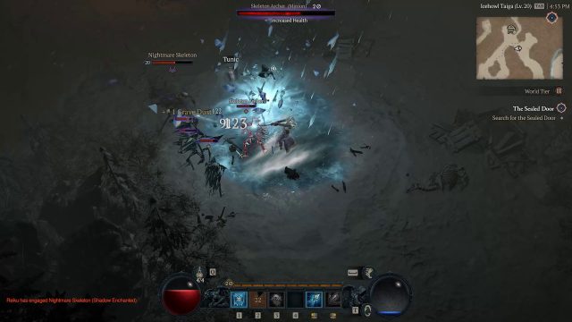 Diablo 4 Build for the Frost Sorceress - Hitting Enemies with Blizzard and Ice Shards