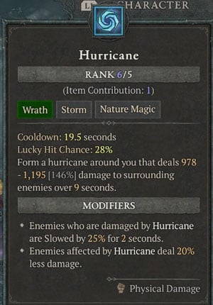 Diablo 4 Storm Druid Build - Hurricane