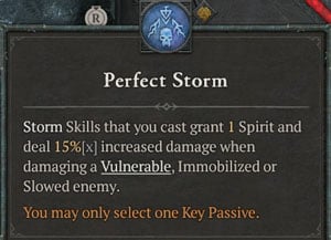 Diablo 4 Storm Druid Build - Perfect Storm Key Passive