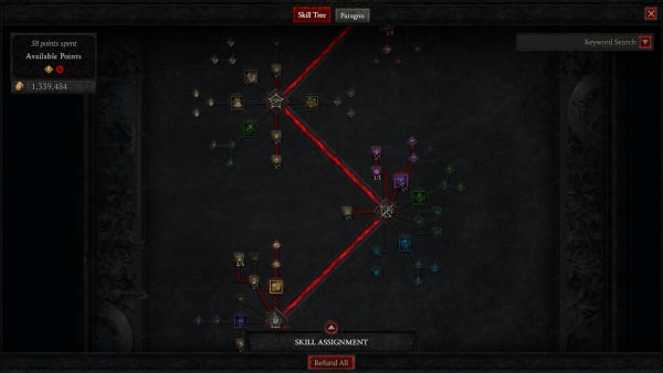 Diablo 4 Twisting Blades Rogue Build - Skill Tree