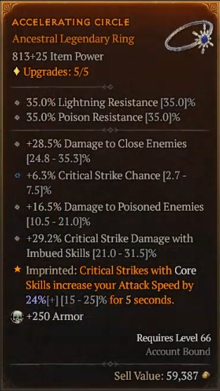 Diablo 4 Trap Master Rogue Build - Accelerating Circle to Increase Attack Speed with Critical Strikes from Core Skills