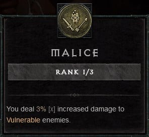 Malice Passive for the Rogue Class to Deal Increased Damage Against Vulnerable Enemies