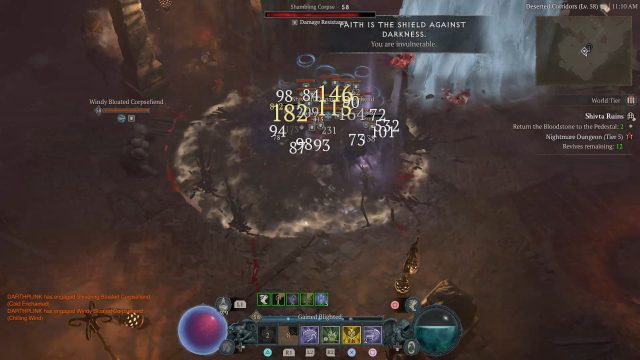 Reaper D4 Necromancer Build with Shadowblight and Corpse Explosion to Deal Stacking Shadow DoT