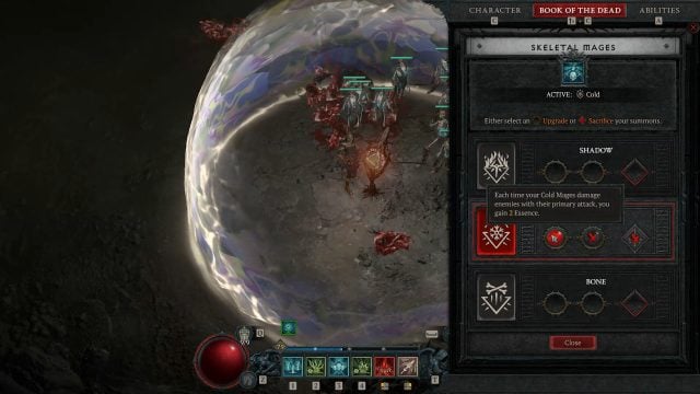White Walker Necro Build - 1st Node of the Cold Skeletal Mage Book of the Dead