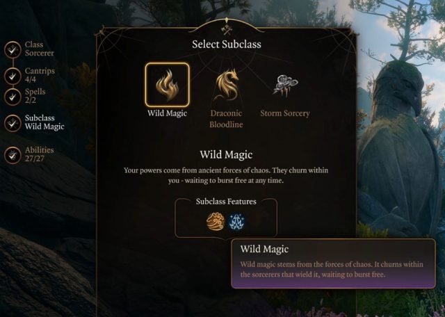Baldur's Gate 3 Sorcerer Class Guide Wild Magic